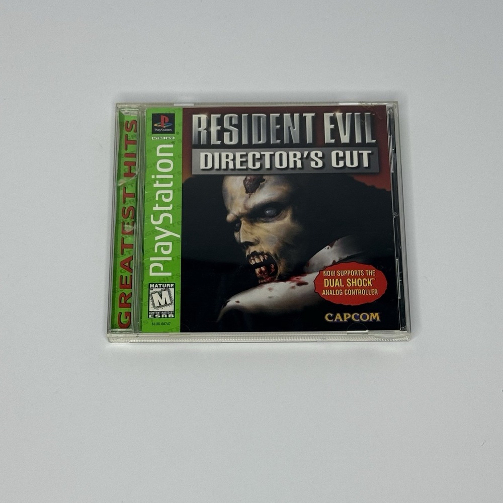 Resident Evil Director's Cut (Sony PlayStation 1, 1998) CIB w/ Manual & Reg Card